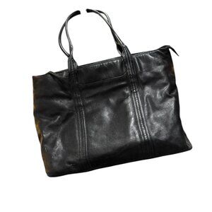 Banana Republic Classic Leather Tote — Black